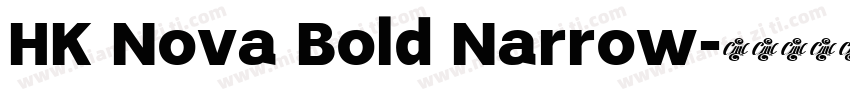 HK Nova Bold Narrow字体转换